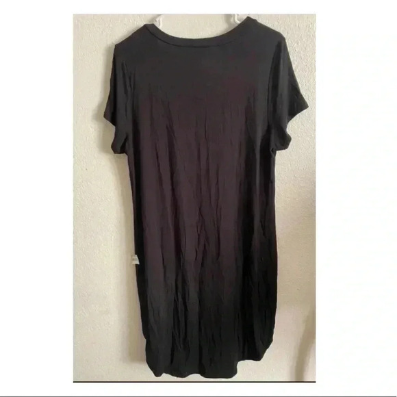 🆕Black Hollows Out T-Shirt Dress 3D Rose 2X🆕 - Picture 4 of 13